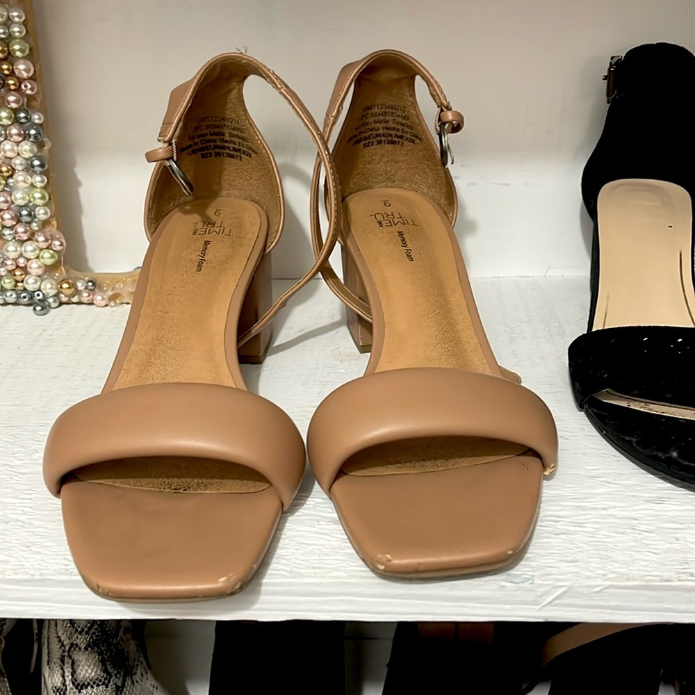 Nude colored heels